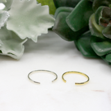 Wrap it Up // Simple Band Ring, Vermeil or Silver, Stacking Ring, Boho Ring // BH-R012