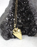 Always Admire // Arrowhead Necklace, 24k Gold Plated, Modern Bohemian // BH-N006