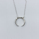 Slice of Life // Crescent Necklace, Double Hung, Rose Gold, Gold, Silver // BH-N012