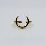 Moon Me // Crescent Ring, Vermeil or 925 Sterling Silver, Gifts for Her, Boho Jewelry // BH-R016