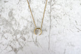 Slice of Life // Crescent Necklace, Double Hung, Rose Gold, Gold, Silver // BH-N012