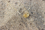 Sunny // Citrine Necklace on Drawn Cable Chain, Gold, Beach Jewelry // BH-N042