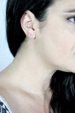 Bullseye // Arrow Stud Earring, Silver or Vermeil, Simple Everyday Earring // BH-E011