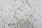 Wonder Often // Hexagon Hammered Bracelet, Gold or Sterling Silver, Modern Bohemian // BH-B001