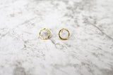 Inner Circle // Open Circle Earring, Vermeil or Sterling Silver, Hammered Earrings // BH-E014