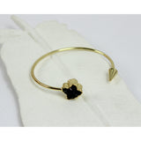 Lucky Me // Clover Druzy Bracelet, 24k Gold Plated Bracelet // BH-B007