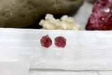 Rose // Pink Tourmaline Stud Earrings, Natural Healing Stone // BH-E032