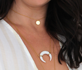 What Goes 'Round // Karma Charm Choker Necklace, Boho Jewelry, Layered Necklaces // BH-N014