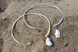 Seul // Pearl Bangle, Dangle Bangle, Pearl Bracelet, Gold, Silver // BH-B018